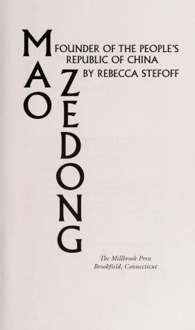 Book cover for Mao Zedong