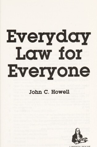 Cover of Everyday Law for Everyone