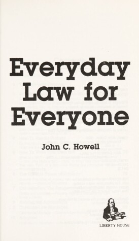 Book cover for Everyday Law for Everyone