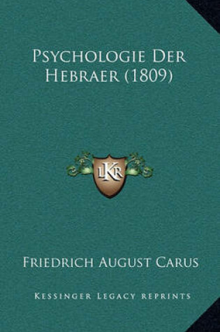 Cover of Psychologie Der Hebraer (1809)