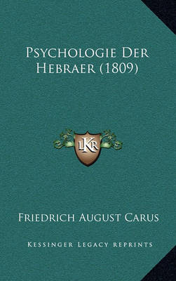 Book cover for Psychologie Der Hebraer (1809)