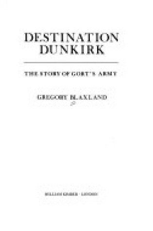 Cover of Destination Dunkirk