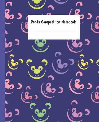 Book cover for Panda Composition Notebook