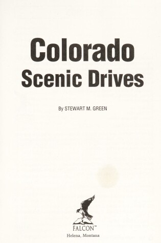 Cover of Colorado Scenic Drives