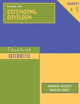 Book cover for Lessons for Extending Division, Grades 4-5