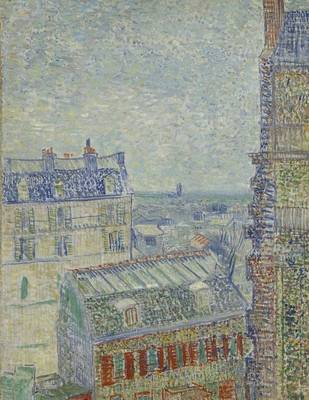 Book cover for View from Theo's Apartment, Vincent Van Gogh. Ruled Journal