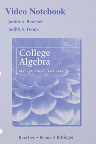 Cover of Video Notebook College Algebra