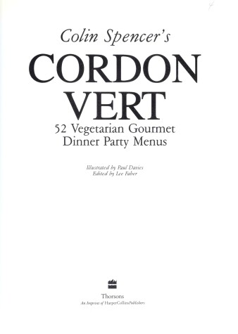 Book cover for Cordon Vert