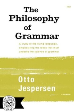 Cover of The Philosophy of Grammar