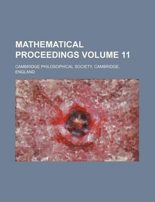 Book cover for Mathematical Proceedings Volume 11