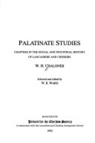 Cover of Palatine Studies