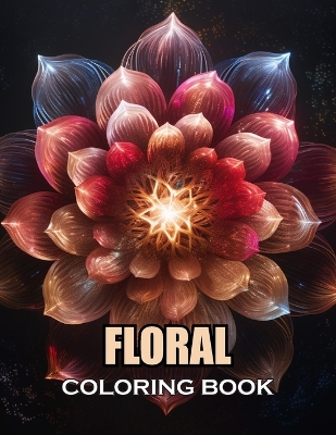 Book cover for Floral Adult Coloring Book