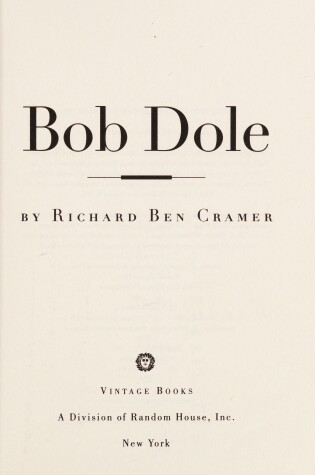 Cover of Bob Dole