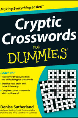 Cover of Cryptic Crosswords For Dummies