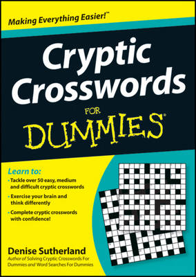 Book cover for Cryptic Crosswords For Dummies