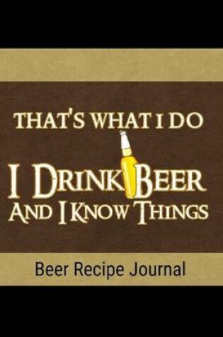 Cover of Beer Recipe Journal