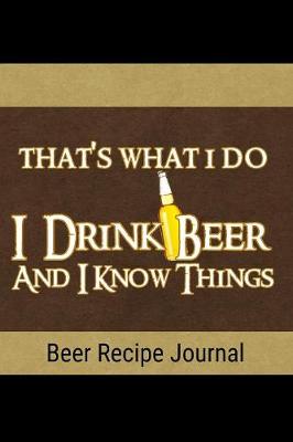 Book cover for Beer Recipe Journal