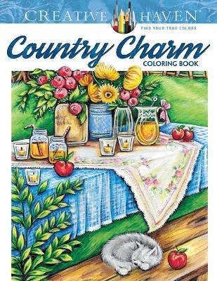 Book cover for Creative Haven Country Charm Coloring Book