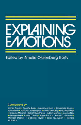 Cover of Explaining Emotions