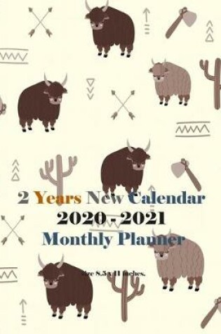 Cover of 2 Years New Calendar 2020-2021 Monthly Planner