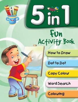Book cover for 5 in 1 Fun Activity Book