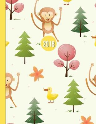 Book cover for 2019 Planner; Monkey Business