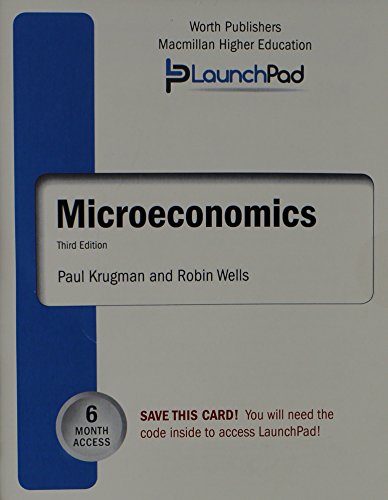 Book cover for Launchpad for Krugman's Microeconomics (6 Month Access)