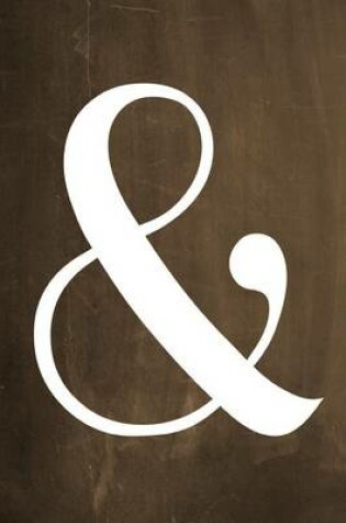 Cover of Chalkboard Journal - Ampersand (Brown)