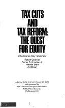 Cover of Tax Cuts and Tax Reform