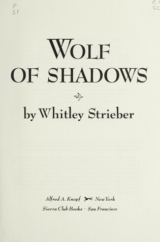 Cover of Wolf of Shadows