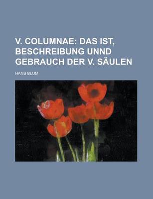 Book cover for V. Columnae