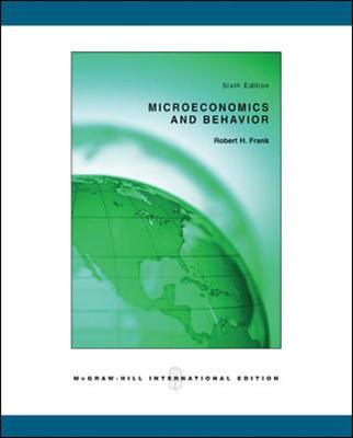 Book cover for Microeconomics and Behavior