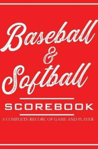 Cover of Baseball & Softball Scorebook