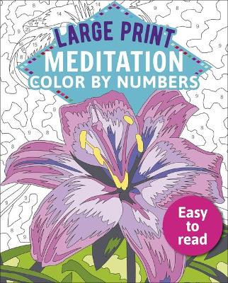 Book cover for Large Print Meditation Color by Numbers