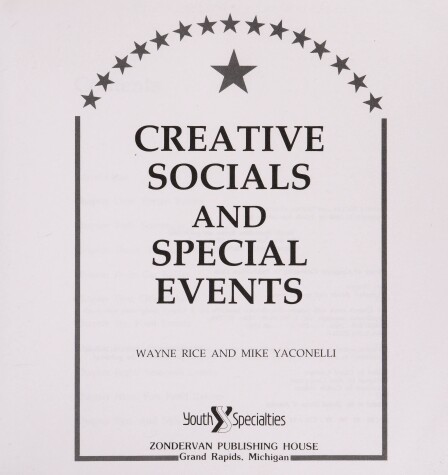 Book cover for Creative Socials and Special Events