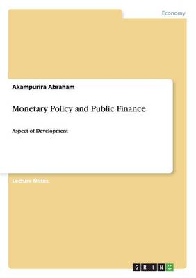 Book cover for Monetary Policy and Public Finance