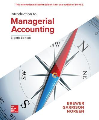 Book cover for ISE Introduction to Managerial Accounting