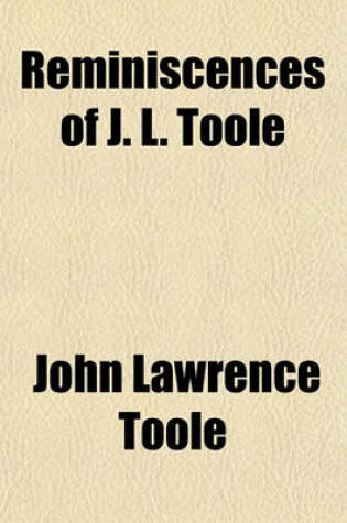 Cover of Reminiscences of J. L. Toole