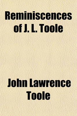 Book cover for Reminiscences of J. L. Toole