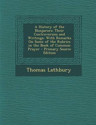 Book cover for A History of the Nonjurors