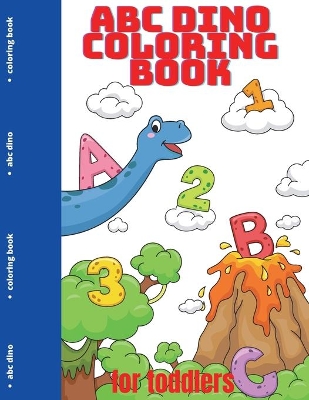 Book cover for ABC Dino Coloring Book