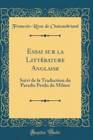 Cover of Essai Sur La Littérature Anglaise