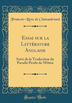 Book cover for Essai Sur La Littérature Anglaise