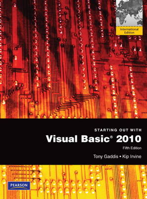 Book cover for Starting Out With Visual Basic 2010