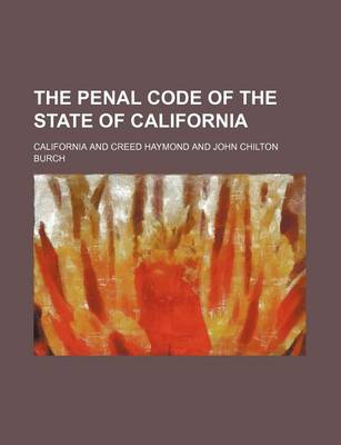 Book cover for The Penal Code of the State of California