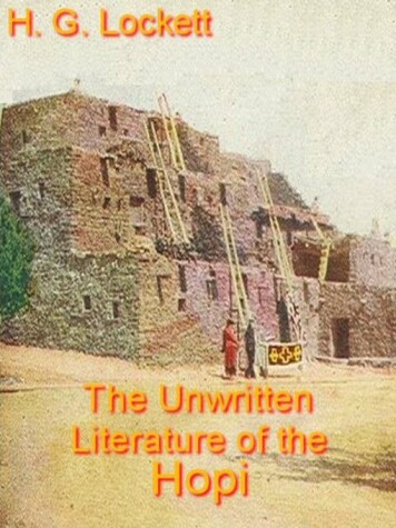 Book cover for The Unwritten Literature of the Hopi