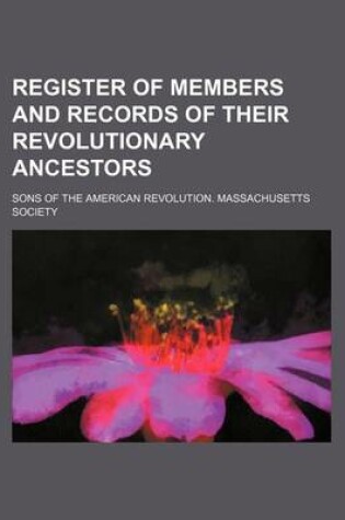 Cover of Register of Members and Records of Their Revolutionary Ancestors