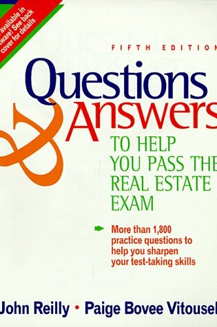 Cover of Questions & Answers to Help You Pass the Real Estate Exam