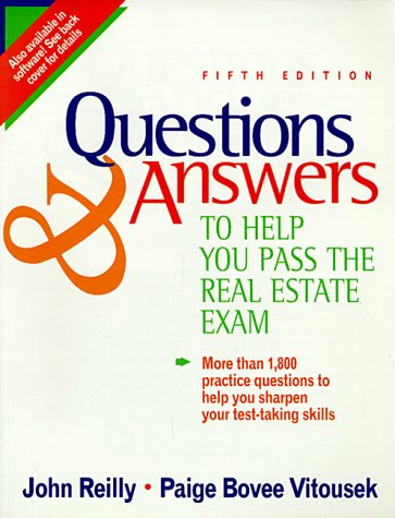 Book cover for Questions & Answers to Help You Pass the Real Estate Exam