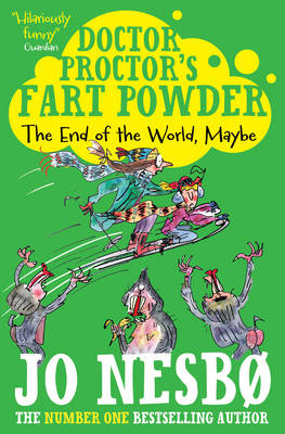 Book cover for Doctor Proctor's Fart Powder: The End of the World.  Maybe.